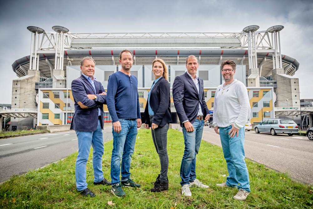 Het PDA-team: v.l.n.r.
              Henk van Raan - Projectdirecteur 
              Hein Steer - Facilities 
              Claire Sleijffers - Communicatie 
              Marco Gerrese - Public Affairs 
              Frank de Leeuw - Secretaris
              Josine Rienks - Commerciële zaken/stakeholders (ontbreekt op deze foto)